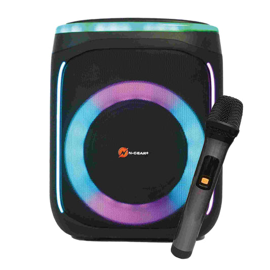 N-Gear | Flash Banger 606 Karaoke Set Bluetooth Speaker Party Box with Wireless Microphone Black