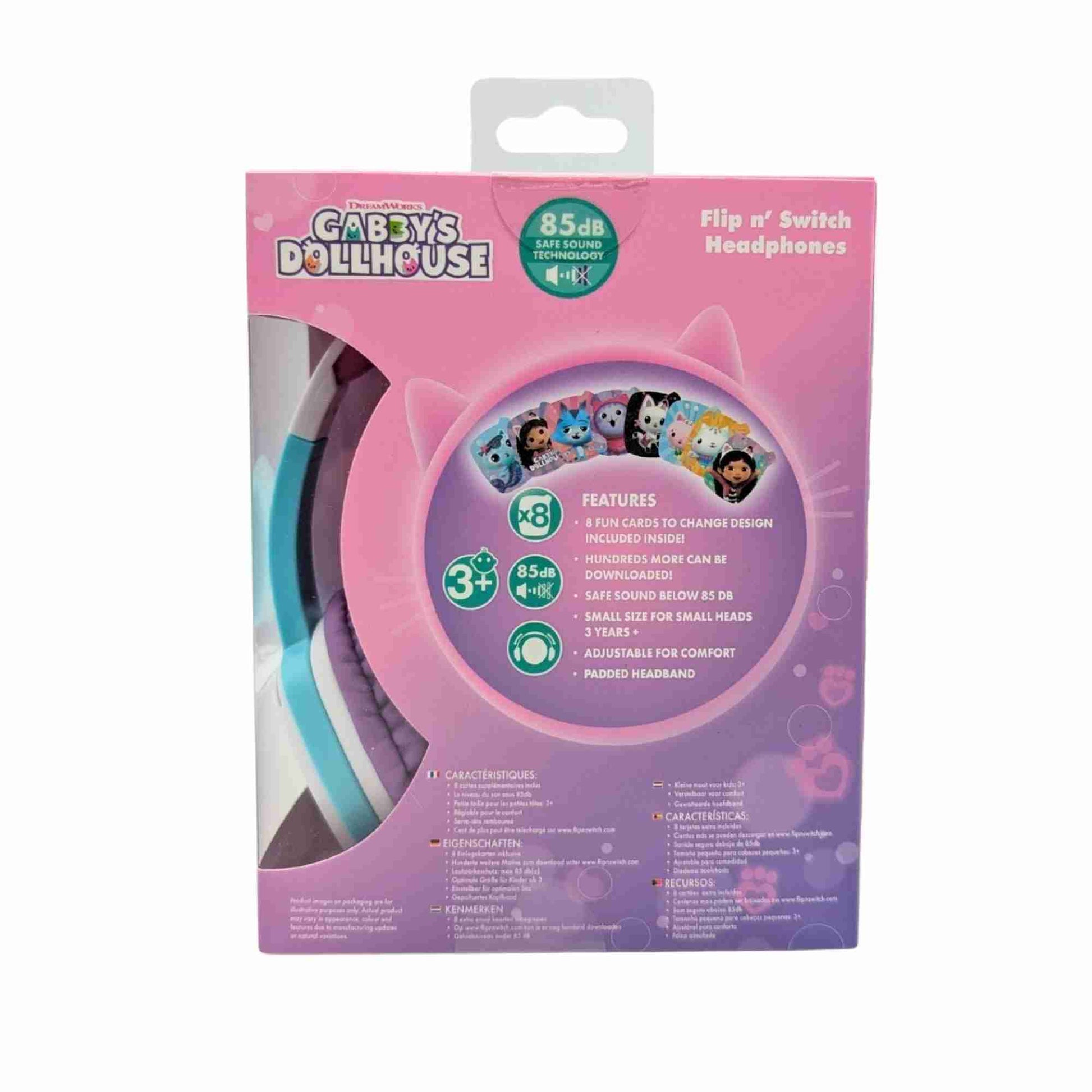 Lazerbuilt | Gabby’s Dollhouse Wired Flip 'n' Switch Headphones
