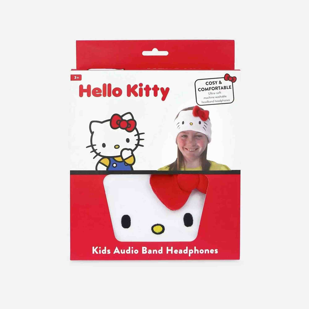 OTL | Hello Kitty Kid's Fleece Audio Band Washable Wired Headphones