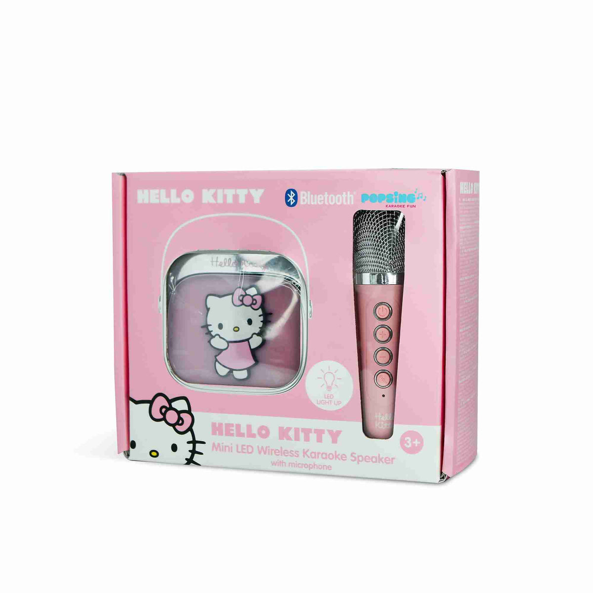 OTL Hello Kitty PopSing LED Light-Up Wireless Karaoke Speaker & Microphone