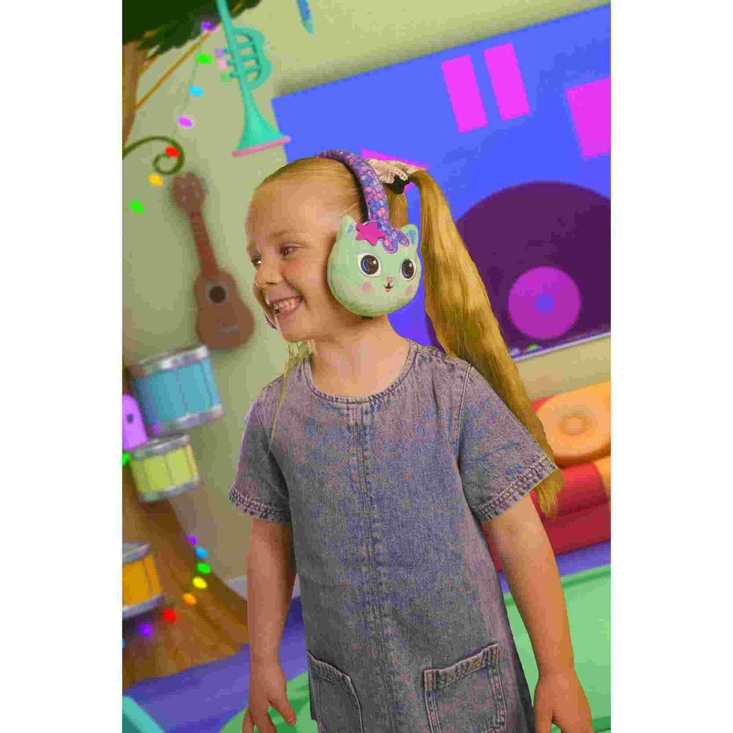 Lazerbuilt | Gabby’s Dollhouse Mercat Plush Bluetooth Headphones