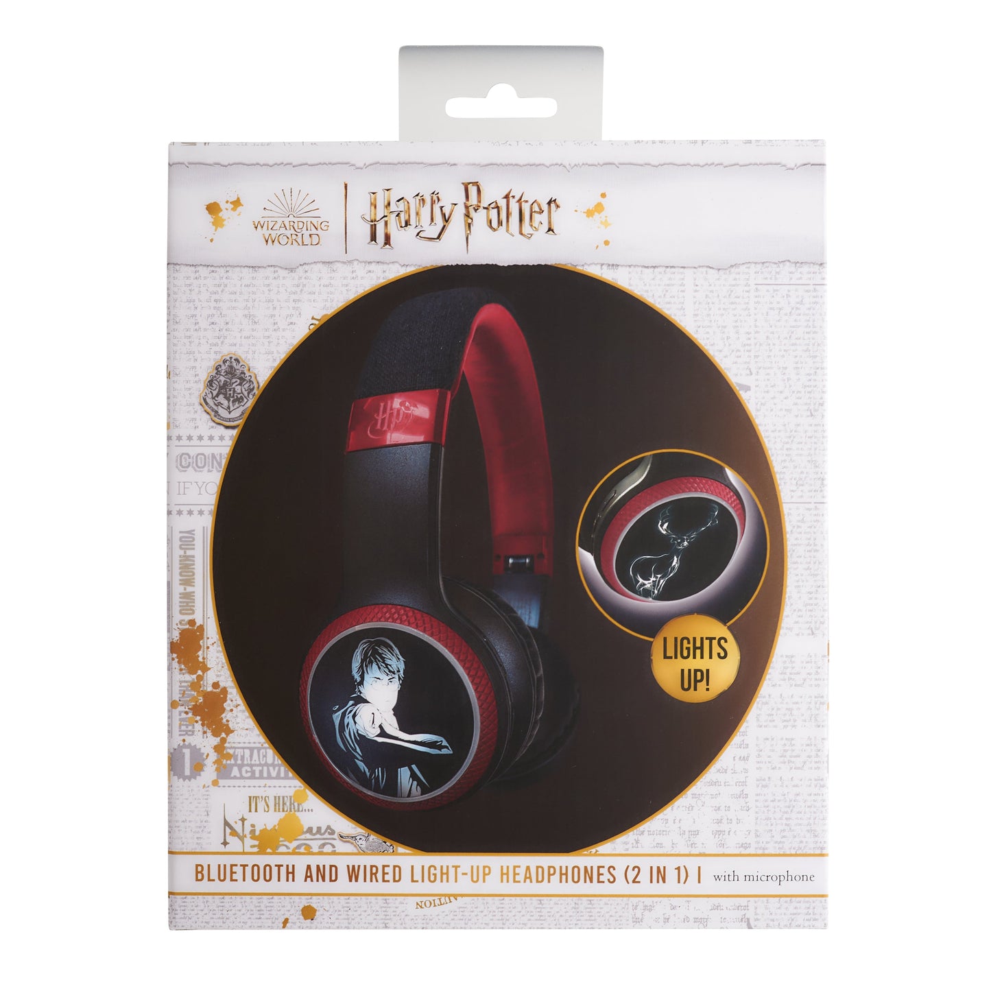 Lazerbuilt | Harry Potter Patronus Light-Up Bluetooth Headphones