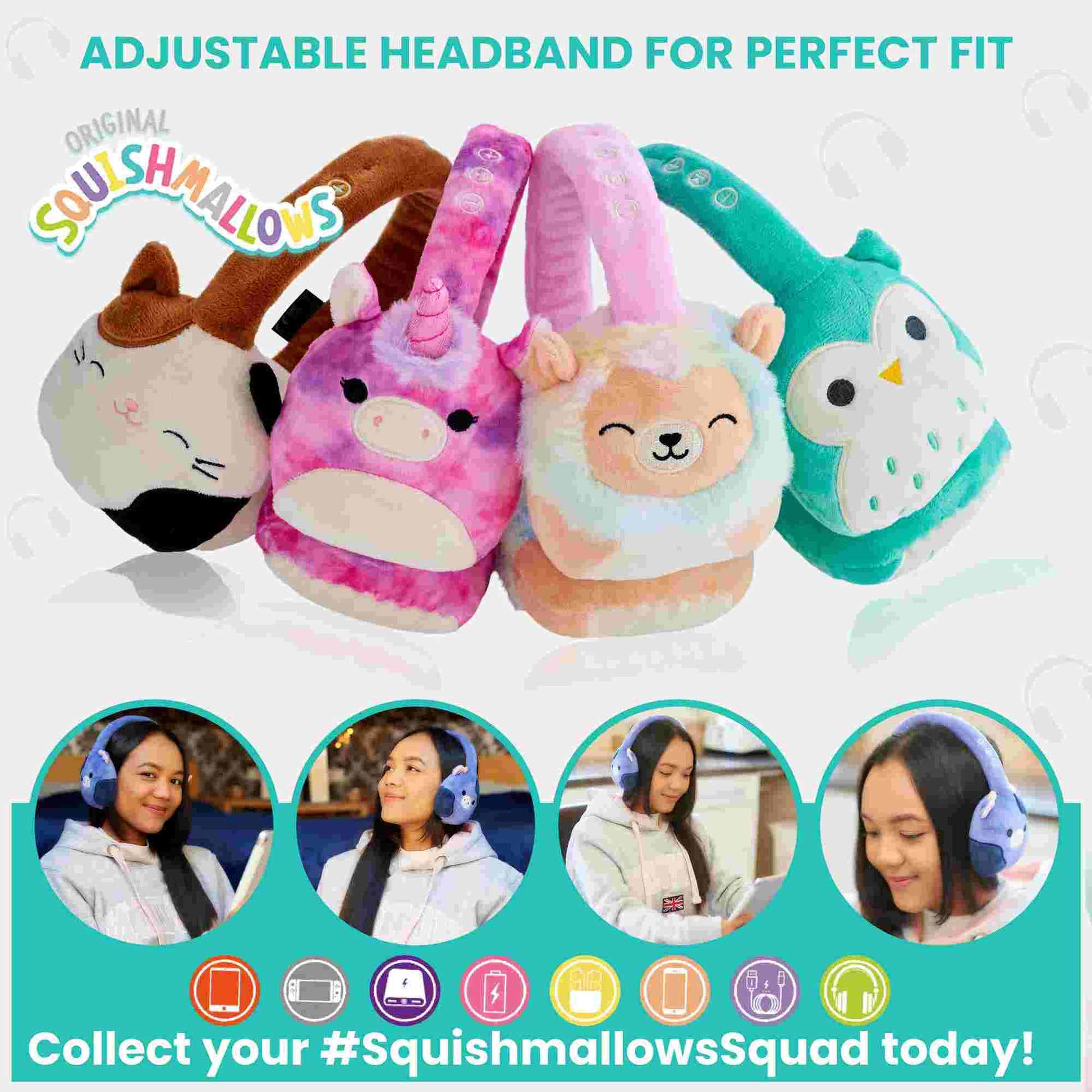 Lazerbuilt | Squishmallows Ingred Plush Bluetooth Headphones