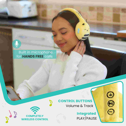 Lazerbuilt | Squishmallows Sunny Plush Bluetooth Headphones