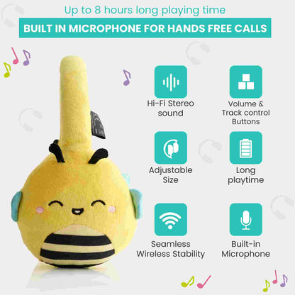 Lazerbuilt | Squishmallows Sunny Plush Bluetooth Headphones