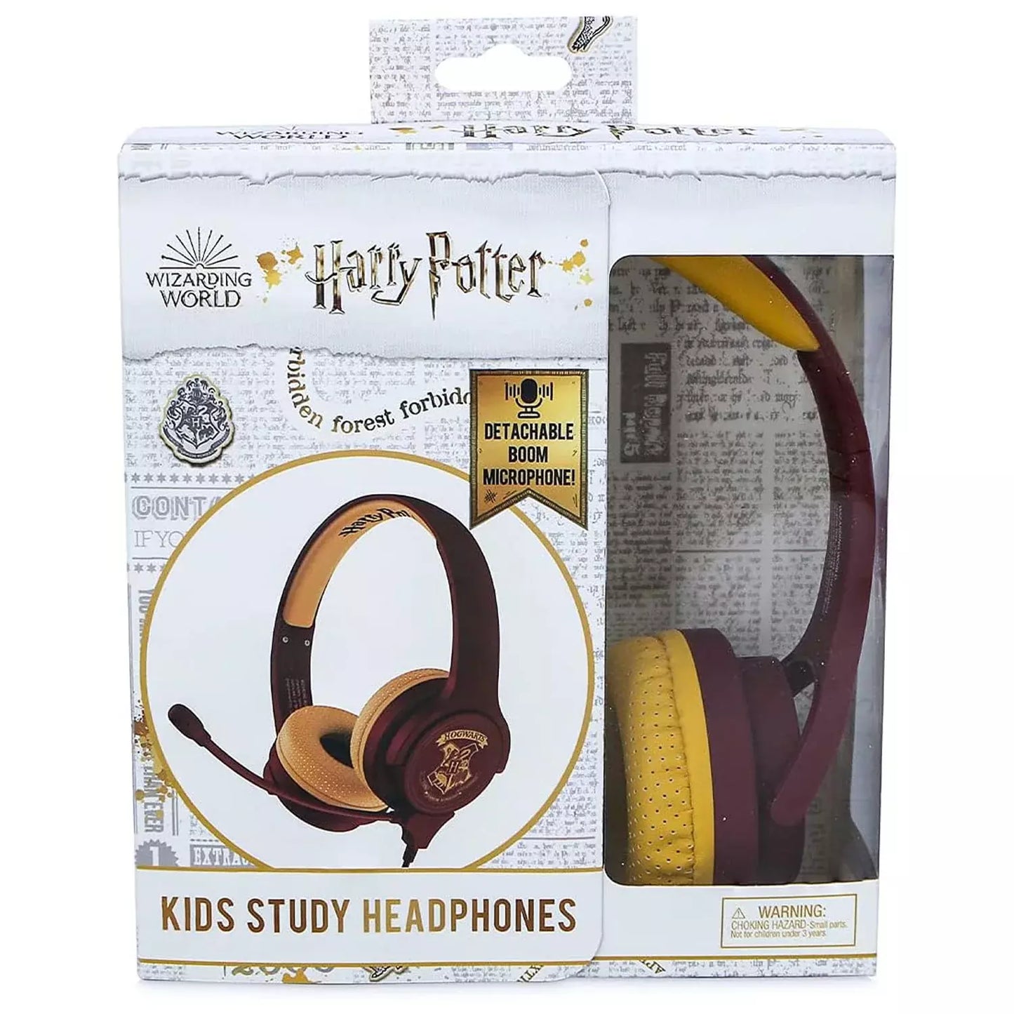 OTL | Harry Potter Hogwarts Crest Kid's Wired Headphones with Microphone