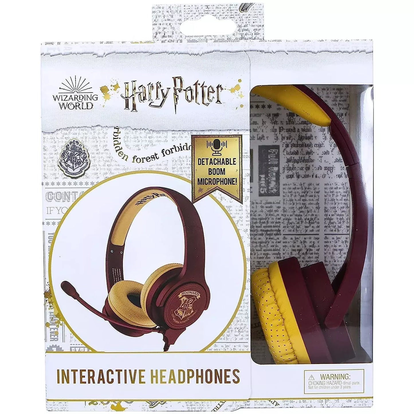 OTL | Harry Potter Hogwarts Crest Kid's Wired Headphones with Microphone