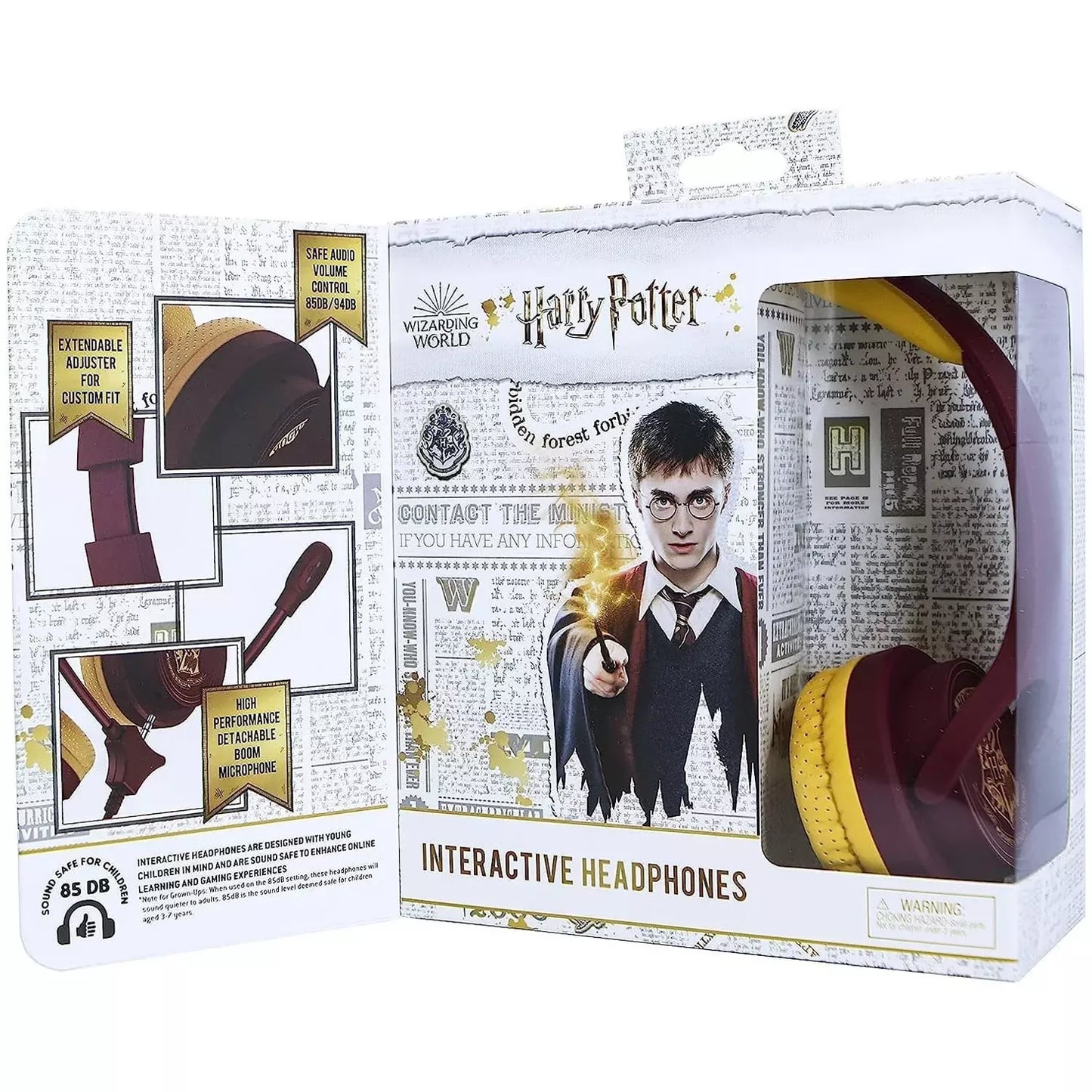 OTL | Harry Potter Hogwarts Crest Kid's Wired Headphones with Microphone