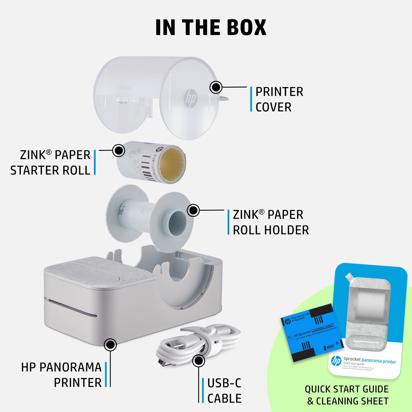 HP | HP Sprocket 500 Panorama Printer - White