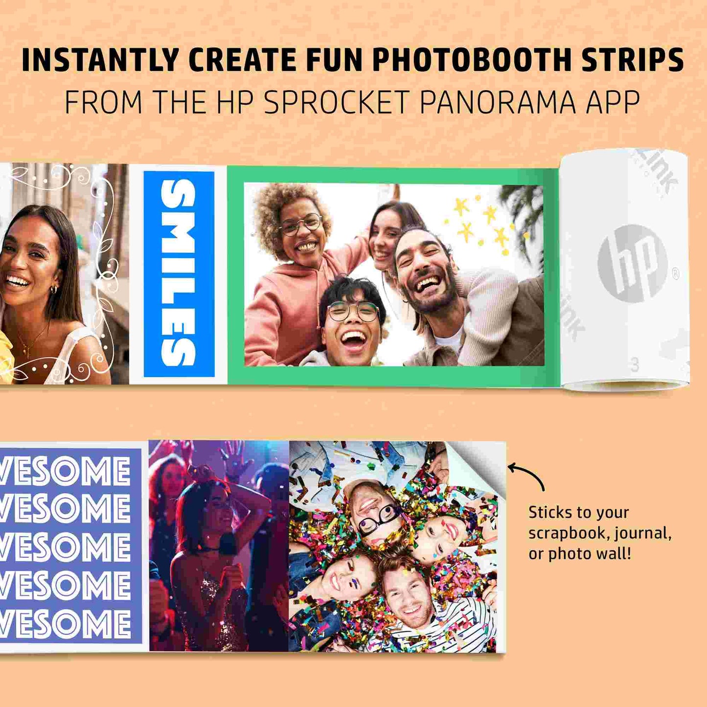 HP | HP Sprocket 500 Panorama Printer - White