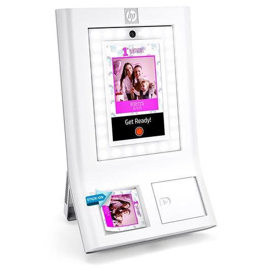 HP | HP Sprocket Photobooth Instant 3x4” Colour Photo Printer - White