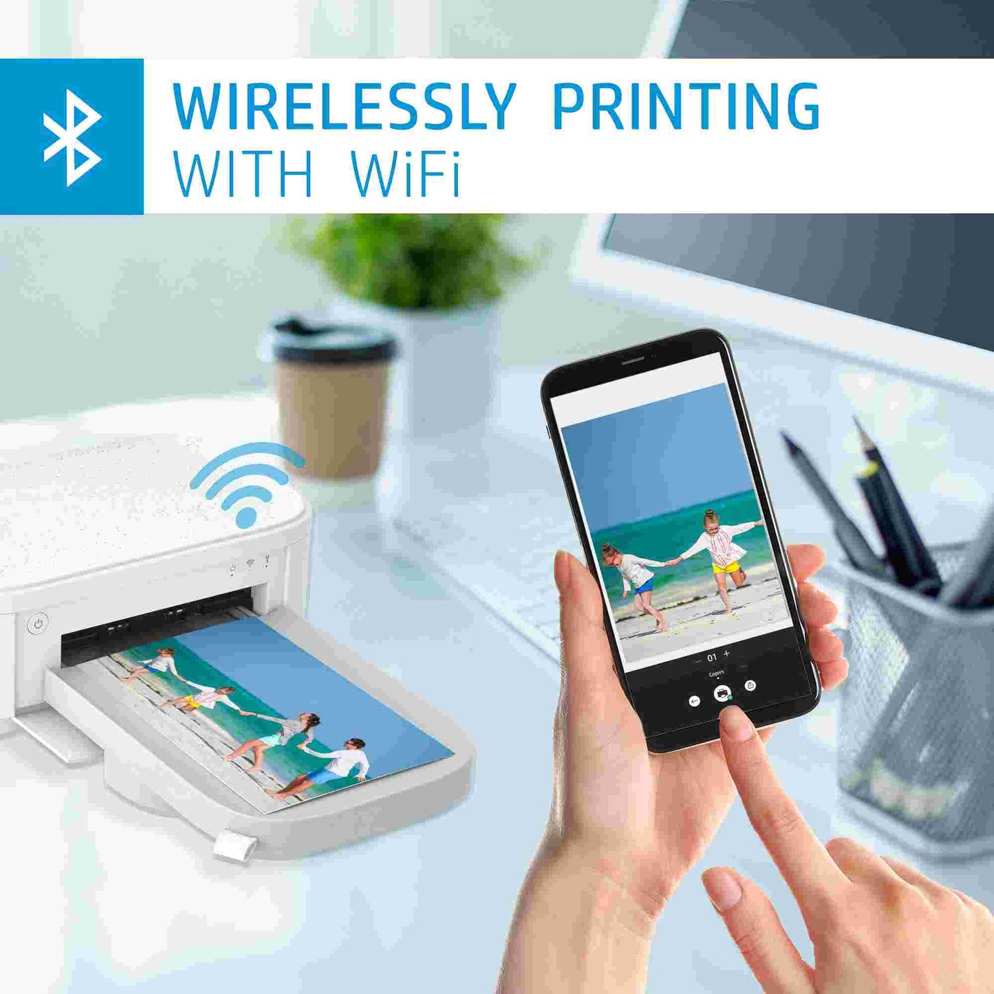 HP | HP Sprocket Studio Plus Bluetooth Instant Photo Printer