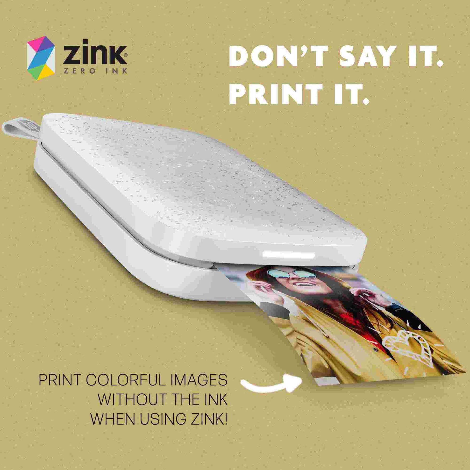 HP | 50 Sheets -HP Sprocket 2"x3" Premium Zink Sticky Back Photo Paper