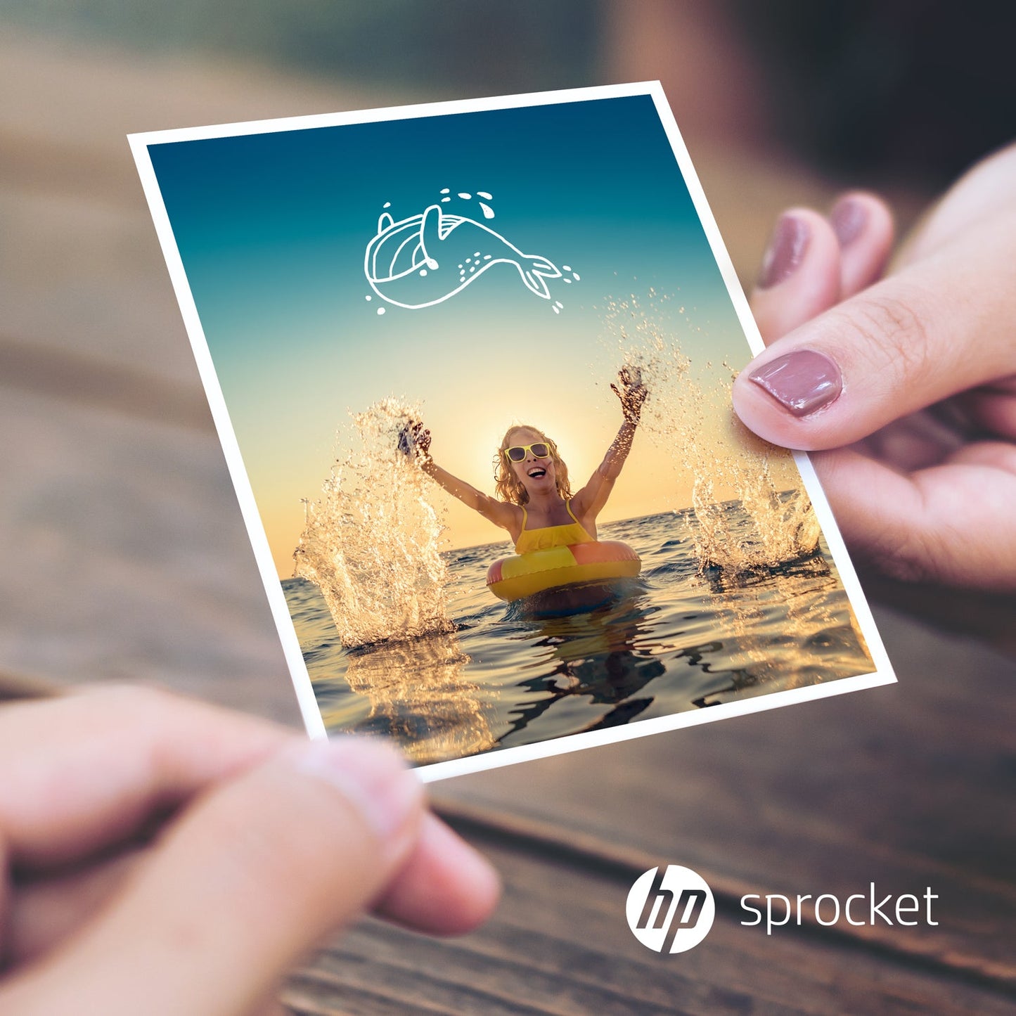 HP | 100 Sheets - HP Sprocket 3.5 x 4.25” Zink Sticky-backed Photo Paper