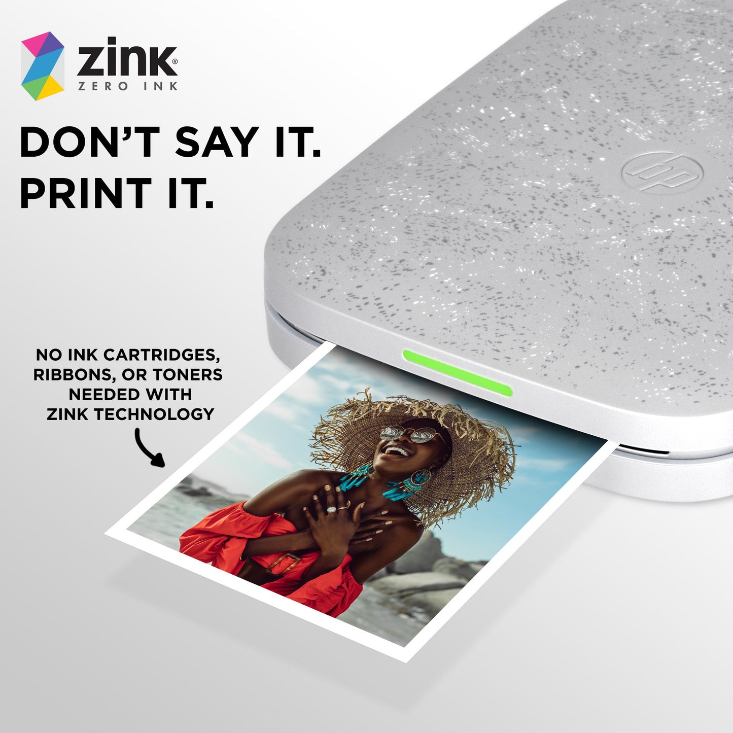 HP | 50 Sheets - HP Sprocket 3.5 x 4.25” Zink Sticky-backed Photo Paper