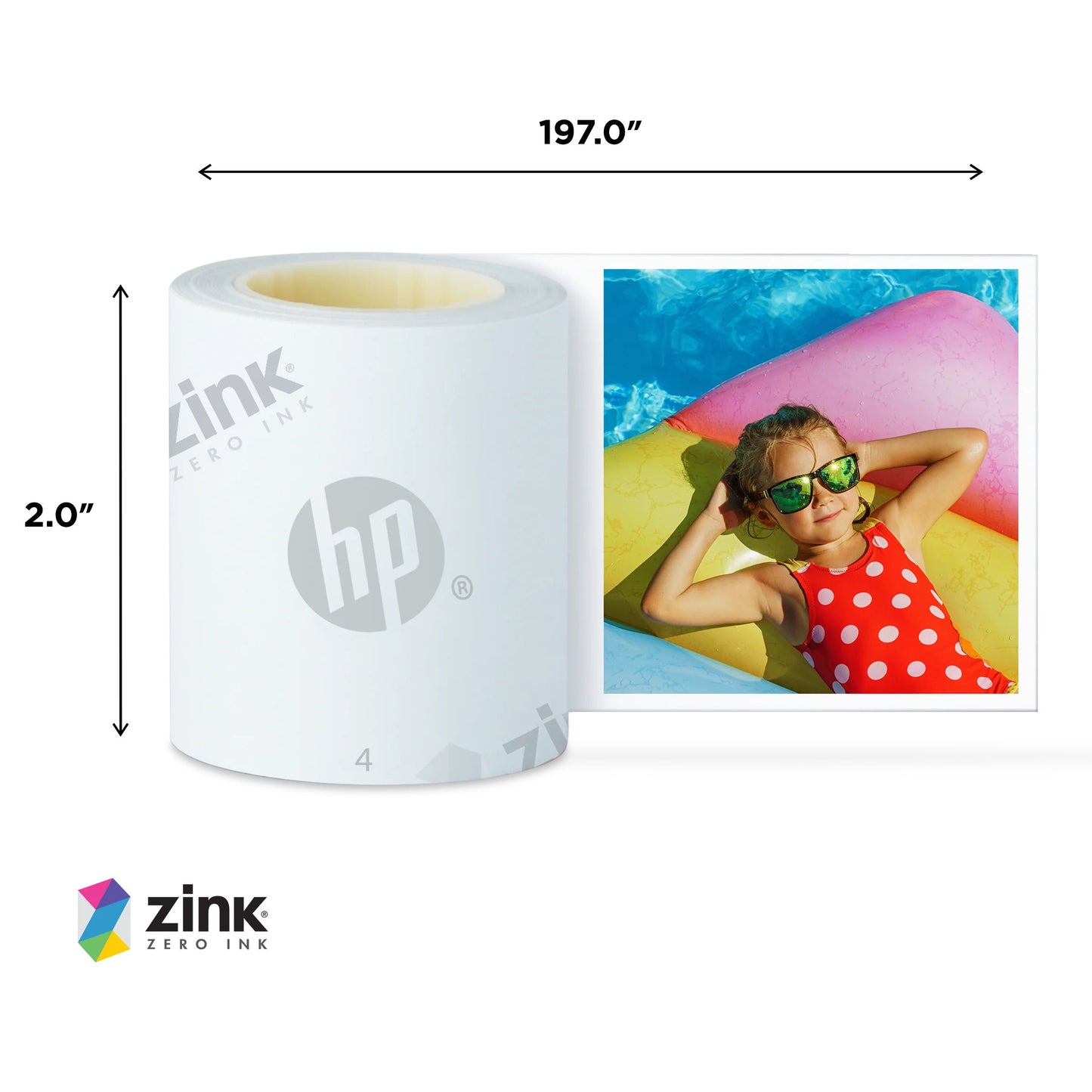 HP | HP Sprocket Panorama 16.4’ (5 Meter) Zink Paper Roll
