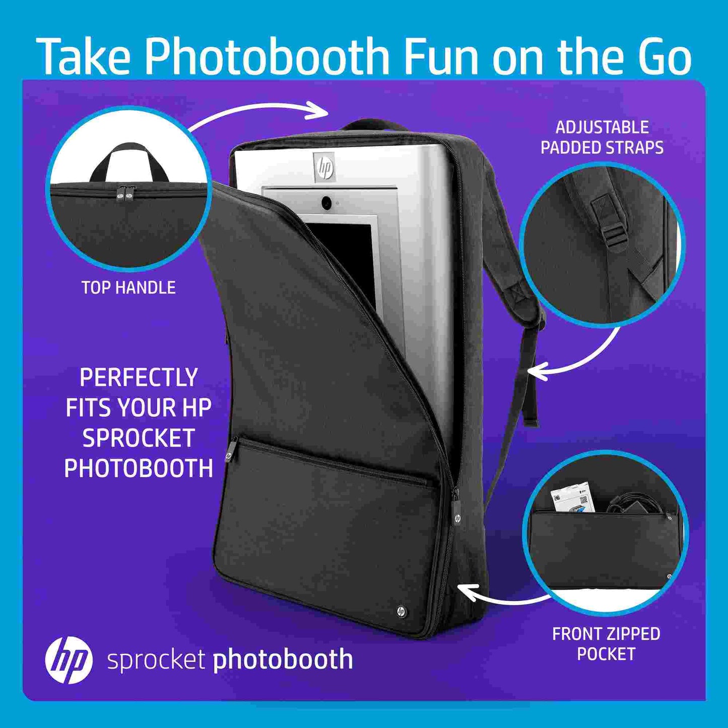 HP | HP Sprocket Photobooth Travel Backpack - Black