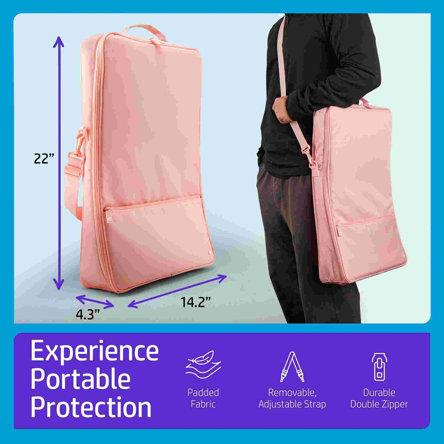 HP | HP Sprocket Photobooth Carrying Case with Removable Shoulder Strap - Pink
