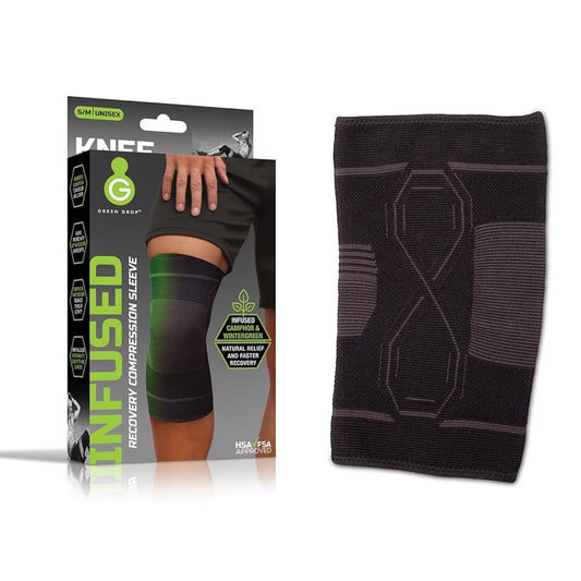 GreenDrop Infused Compression Sleeve (Knee) Size L - XL