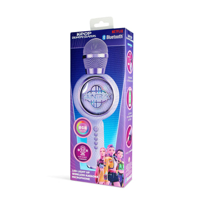 OTL | KPop Demon Hunters Karaoke Microphone and Wireless Speaker with LED Lights Purple