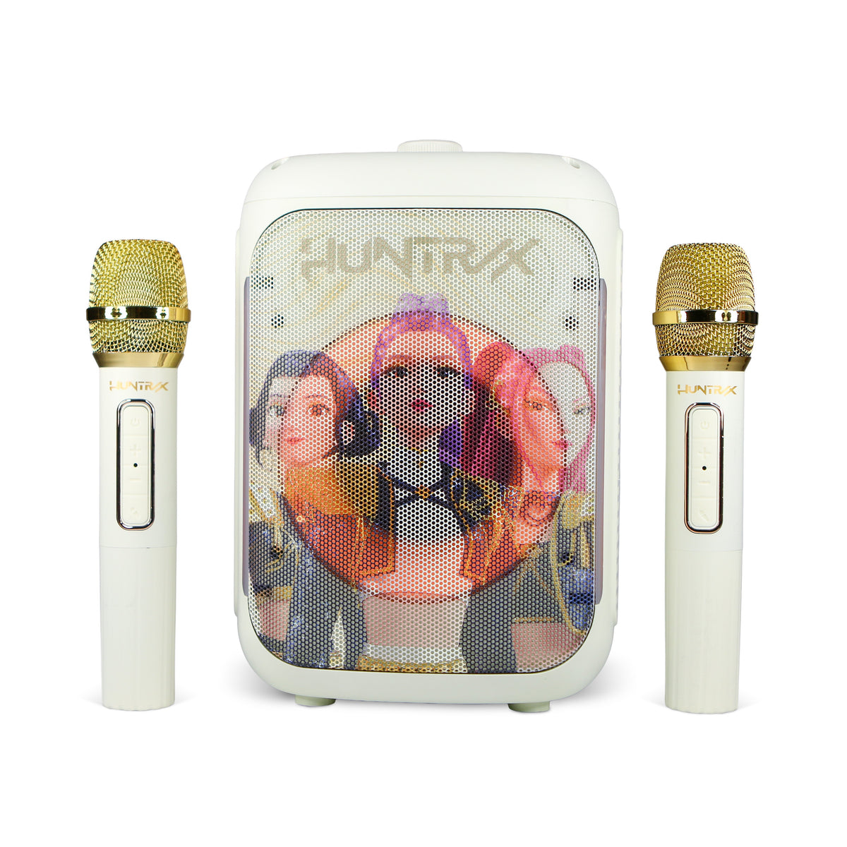 OTL | KP13 PopSing LED Party Karaoke Set with Double Microphones KPop Demon Hunters Huntr/x Golden