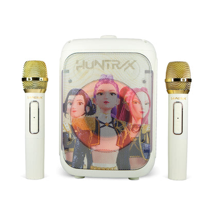 OTL | KP13 PopSing LED Party Karaoke Set with Double Microphones KPop Demon Hunters Huntr/x Golden