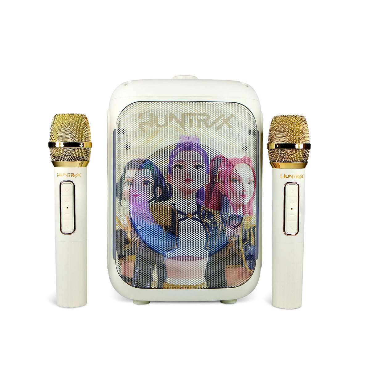 OTL | KP13 PopSing LED Party Karaoke Set with Double Microphones KPop Demon Hunters Huntr/x Golden
