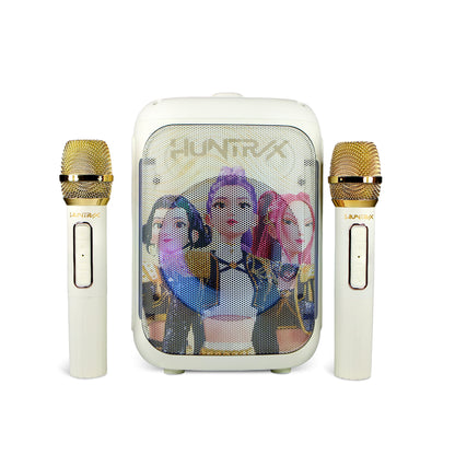 OTL | KP13 PopSing LED Party Karaoke Set with Double Microphones KPop Demon Hunters Huntr/x Golden