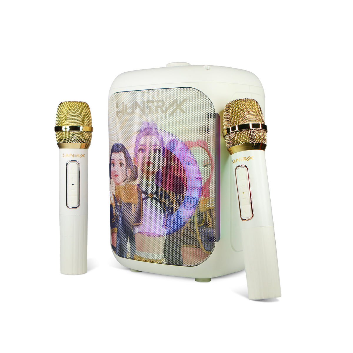 OTL | KP13 PopSing LED Party Karaoke Set with Double Microphones KPop Demon Hunters Huntr/x Golden