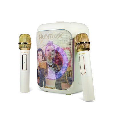 OTL | KP13 PopSing LED Party Karaoke Set with Double Microphones KPop Demon Hunters Huntr/x Golden