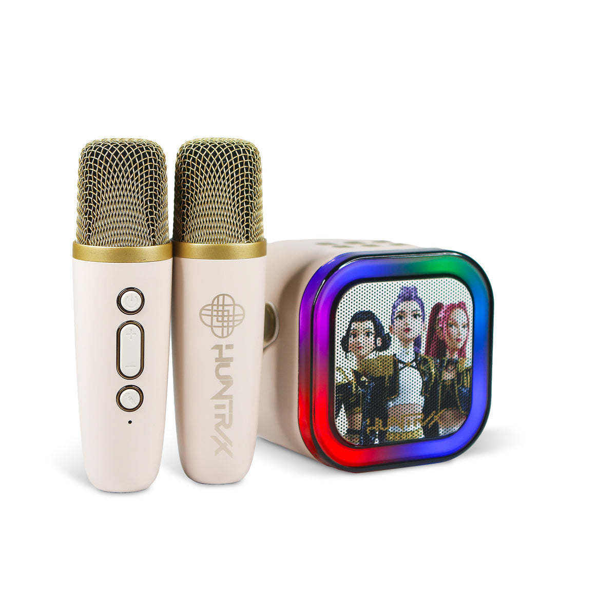 OTL | KPop Demon Hunters LED Light-Up Wireless Karaoke Set Cream