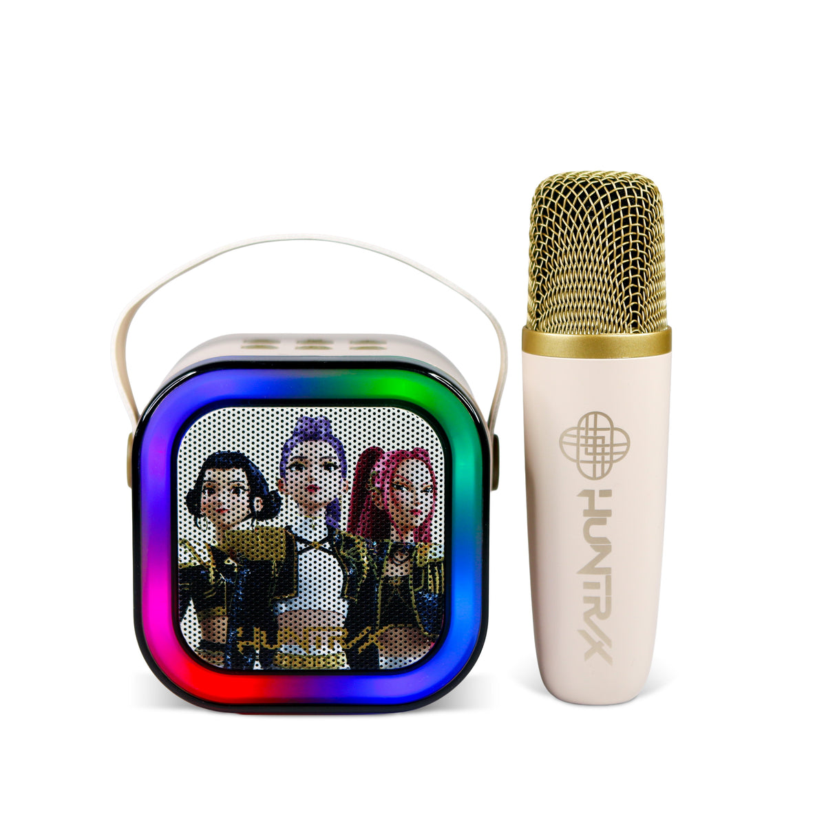 OTL | KPop Demon Hunters LED Light-Up Wireless Karaoke Set Cream
