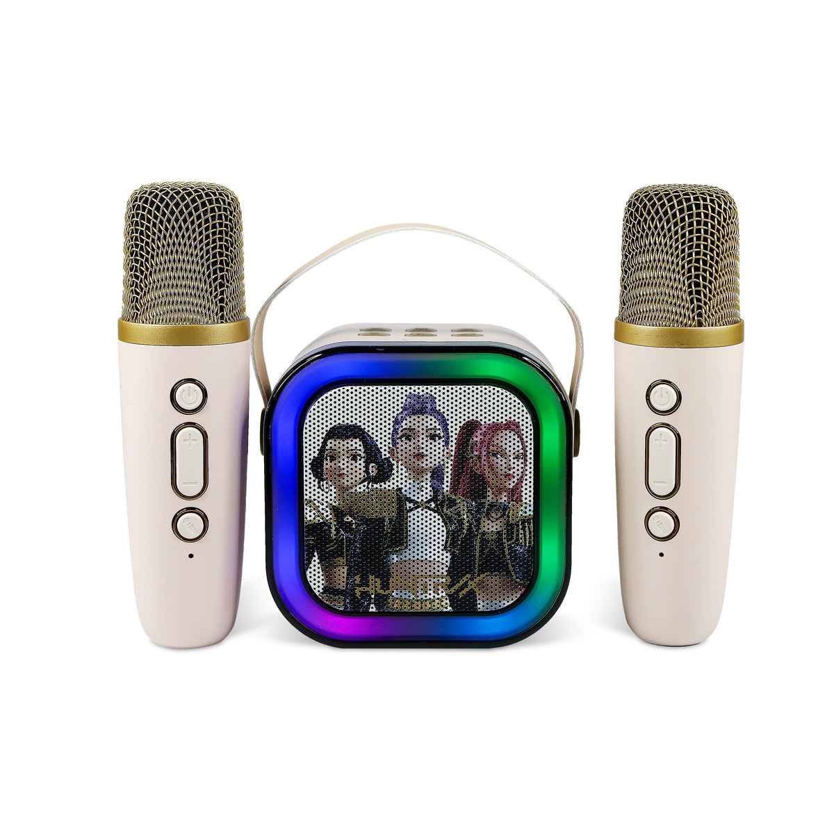 OTL | KPop Demon Hunters LED Light-Up Wireless Karaoke Set Cream