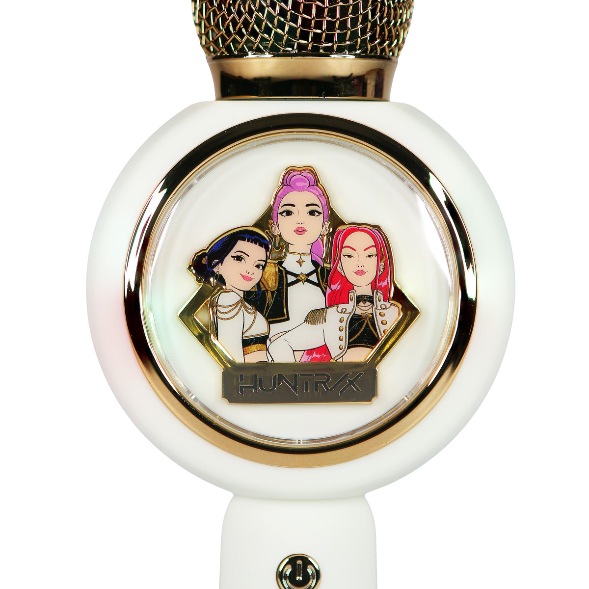 OTL | KPop Demon Hunters Huntr/x Golden Karaoke Microphone and Wireless Speaker with LED Lights Cream