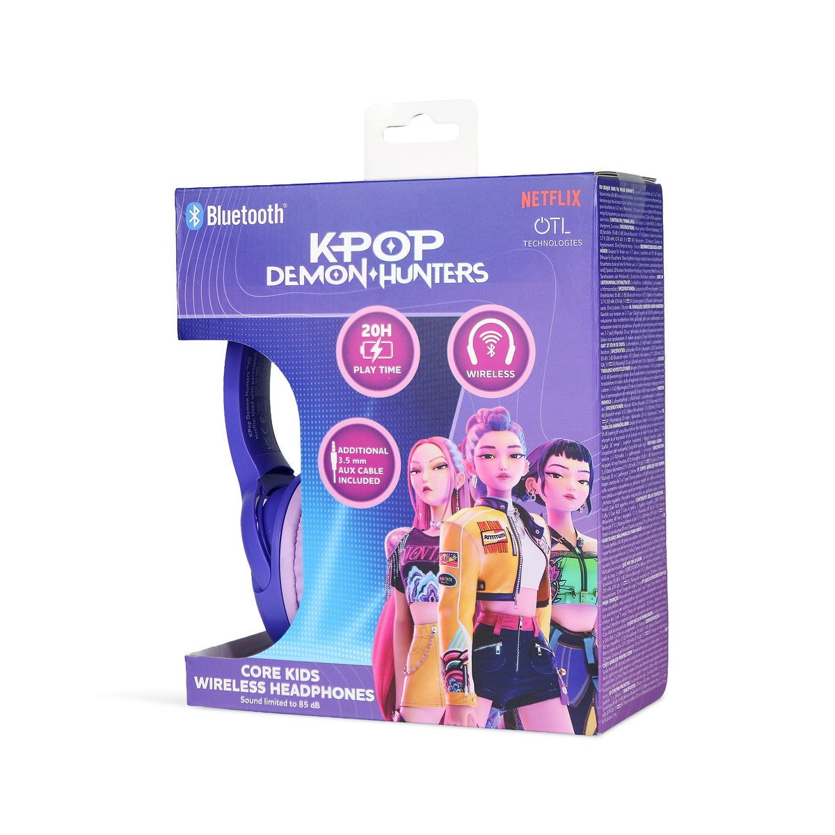OTL | KPop Demon Hunters Huntr/X Kids Wireless Headphones Purple