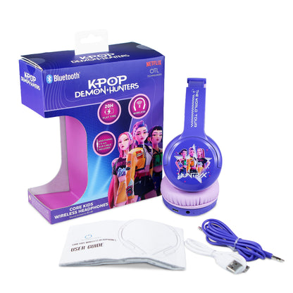 OTL | KPop Demon Hunters Huntr/X Kids Wireless Headphones Purple