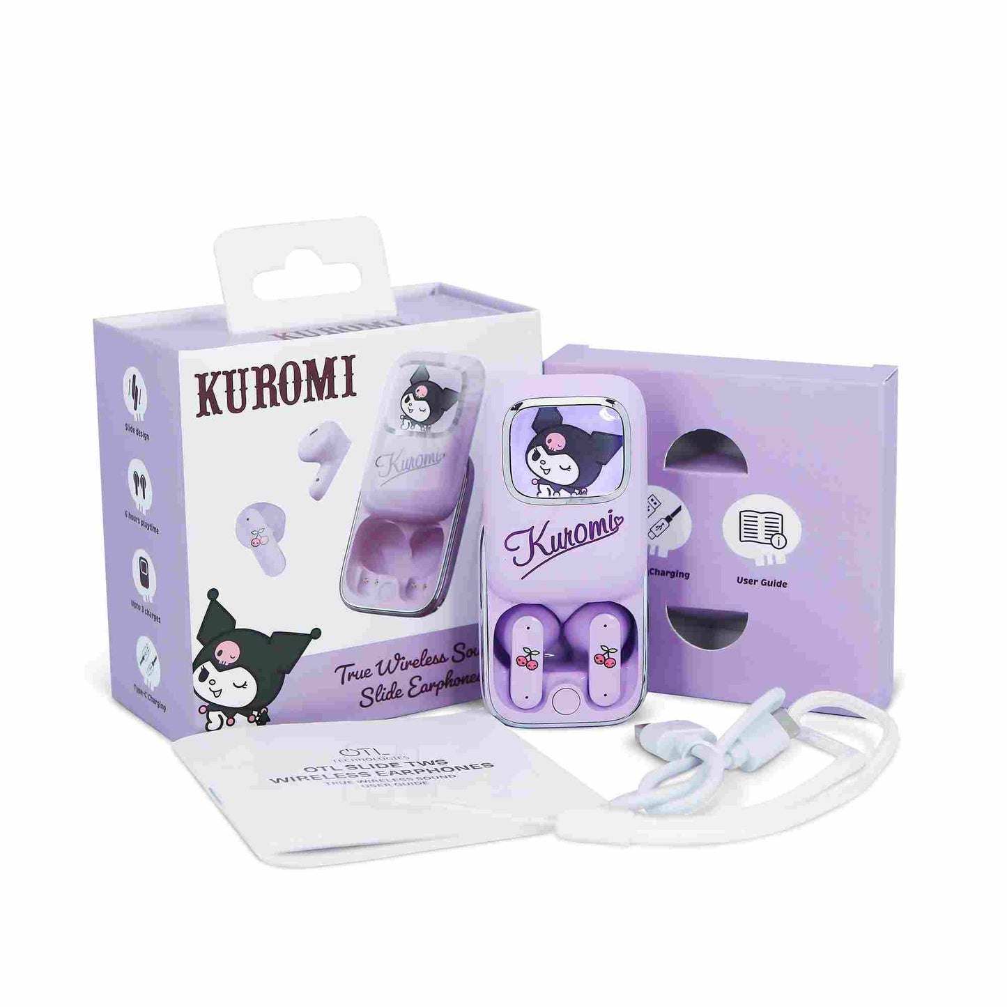 OTL Kuromi TWS Slide Earphones