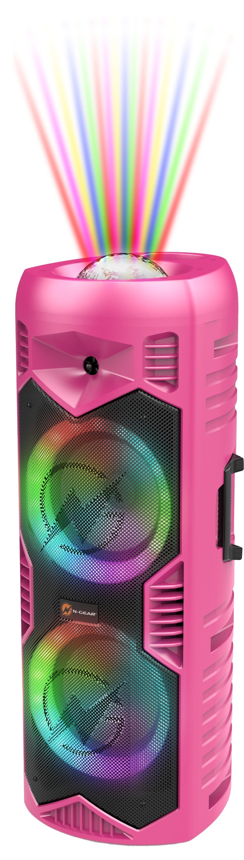 N-Gear | LGP5150 Bluetooth Speaker Karaoke Set Party Box with Microphone Barbie Pink
