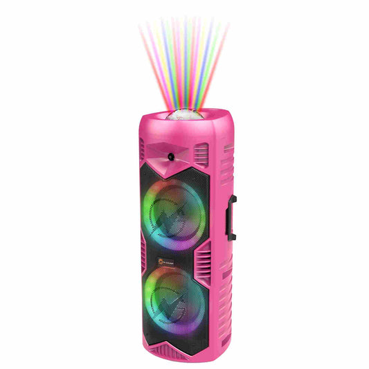 N-Gear | LGP5150 Bluetooth Speaker Karaoke Set Party Box with Microphone Barbie Pink