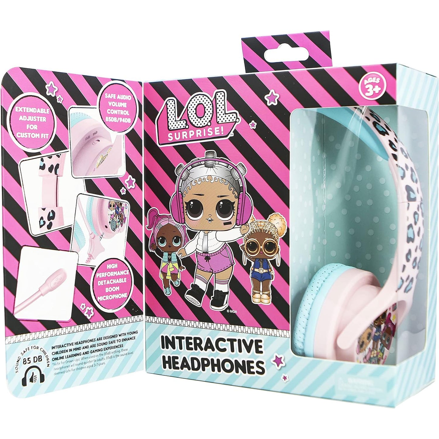 L.O.L. Surprise! | Adjustable Kids Wired Headphones with Microphone