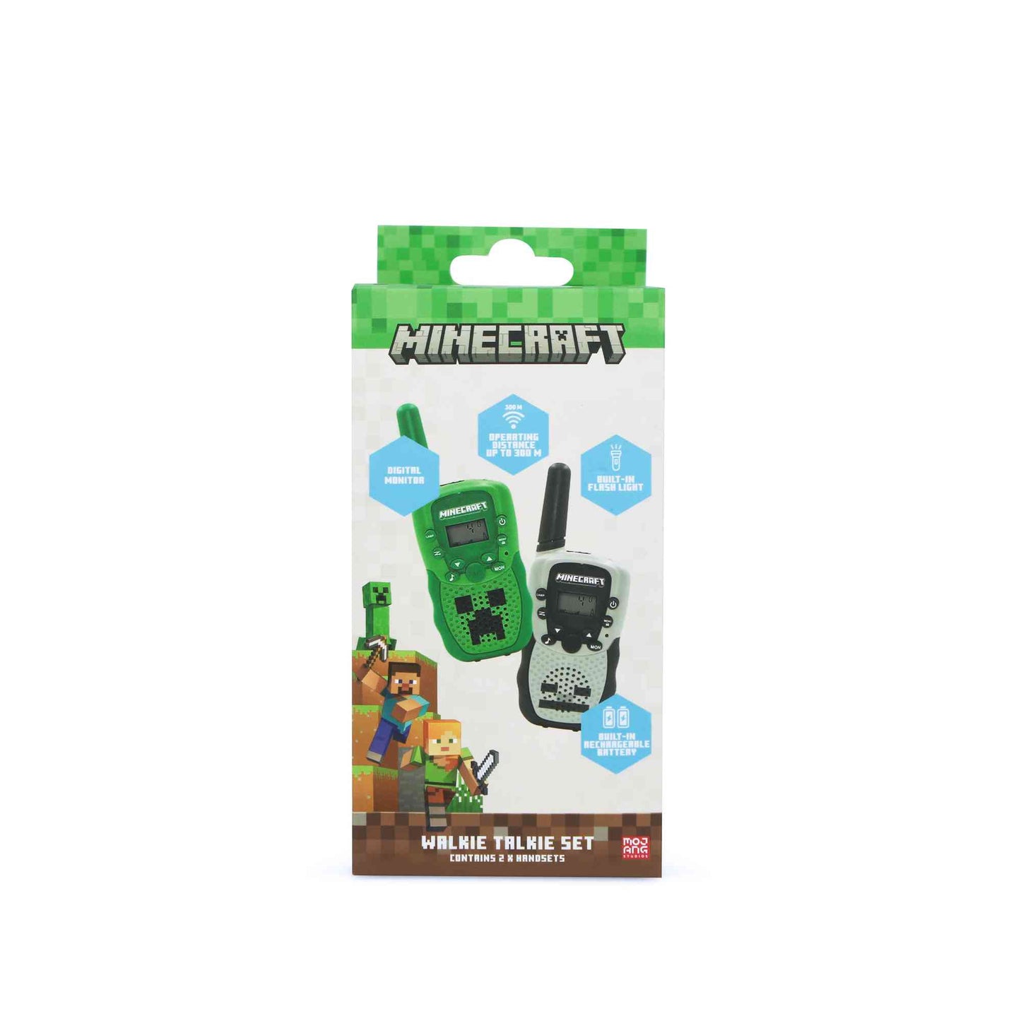 OTL Minecraft Walkie Talkie Set Green & Grey