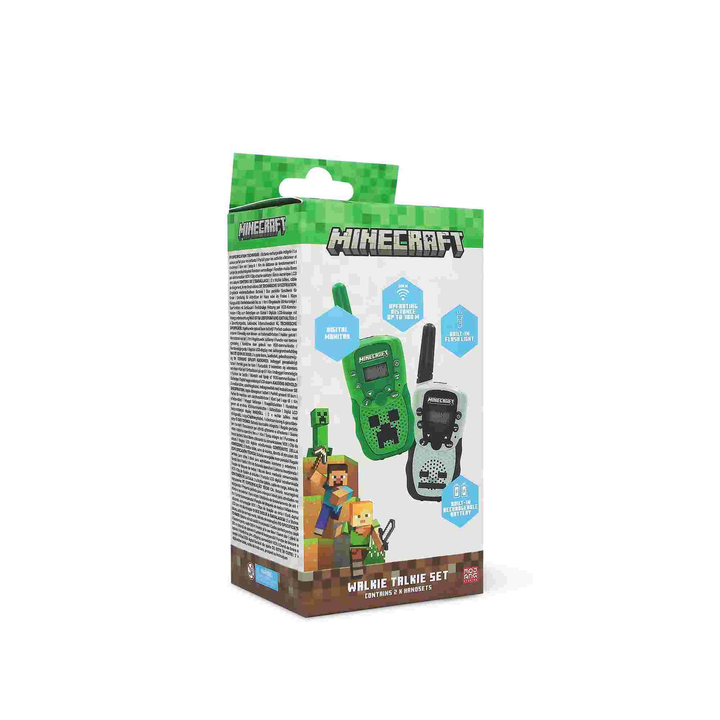 OTL Minecraft Walkie Talkie Set Green & Grey