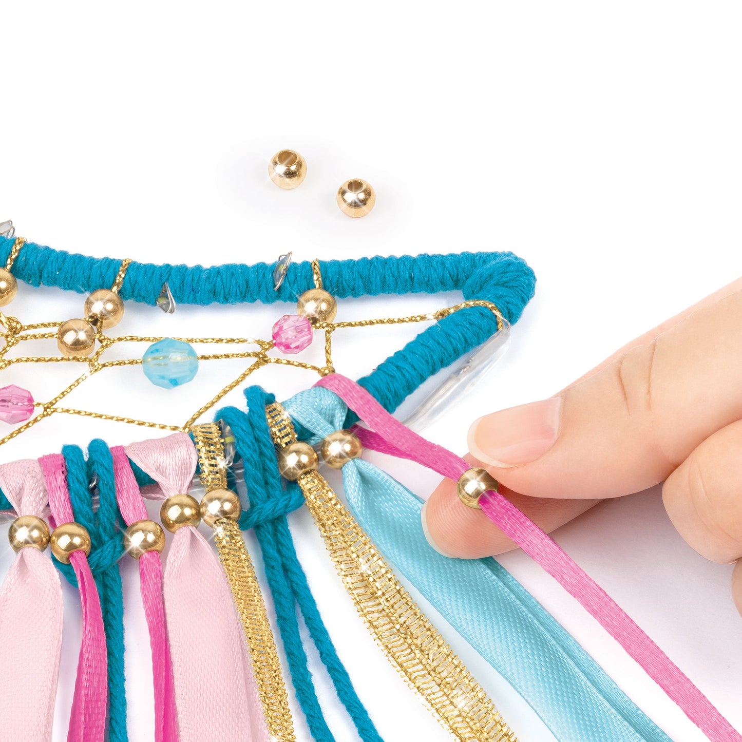 Make it Real | Lunar Dream Catcher With Lights - Blue