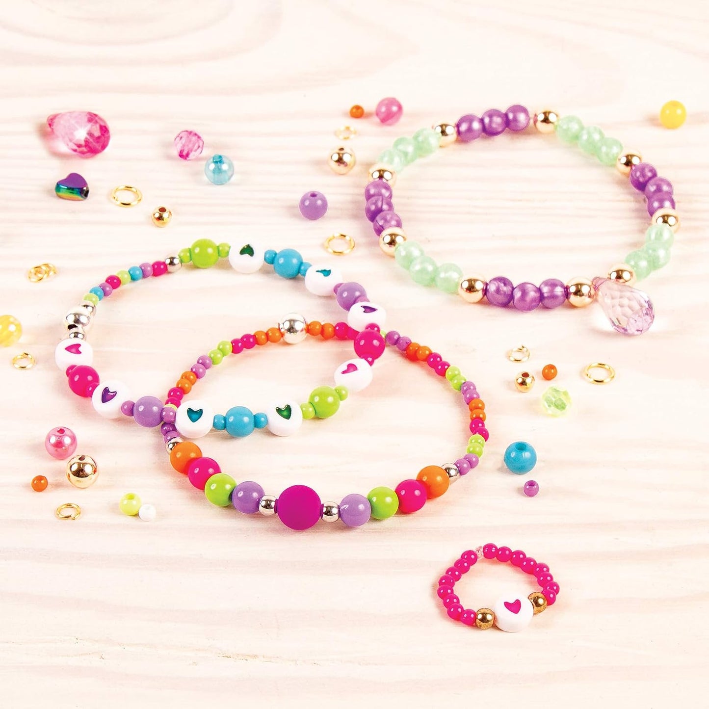 Make it Real | Ultimate Bead Studio Jewellery Making Set with Beads, Charms and Storage Box