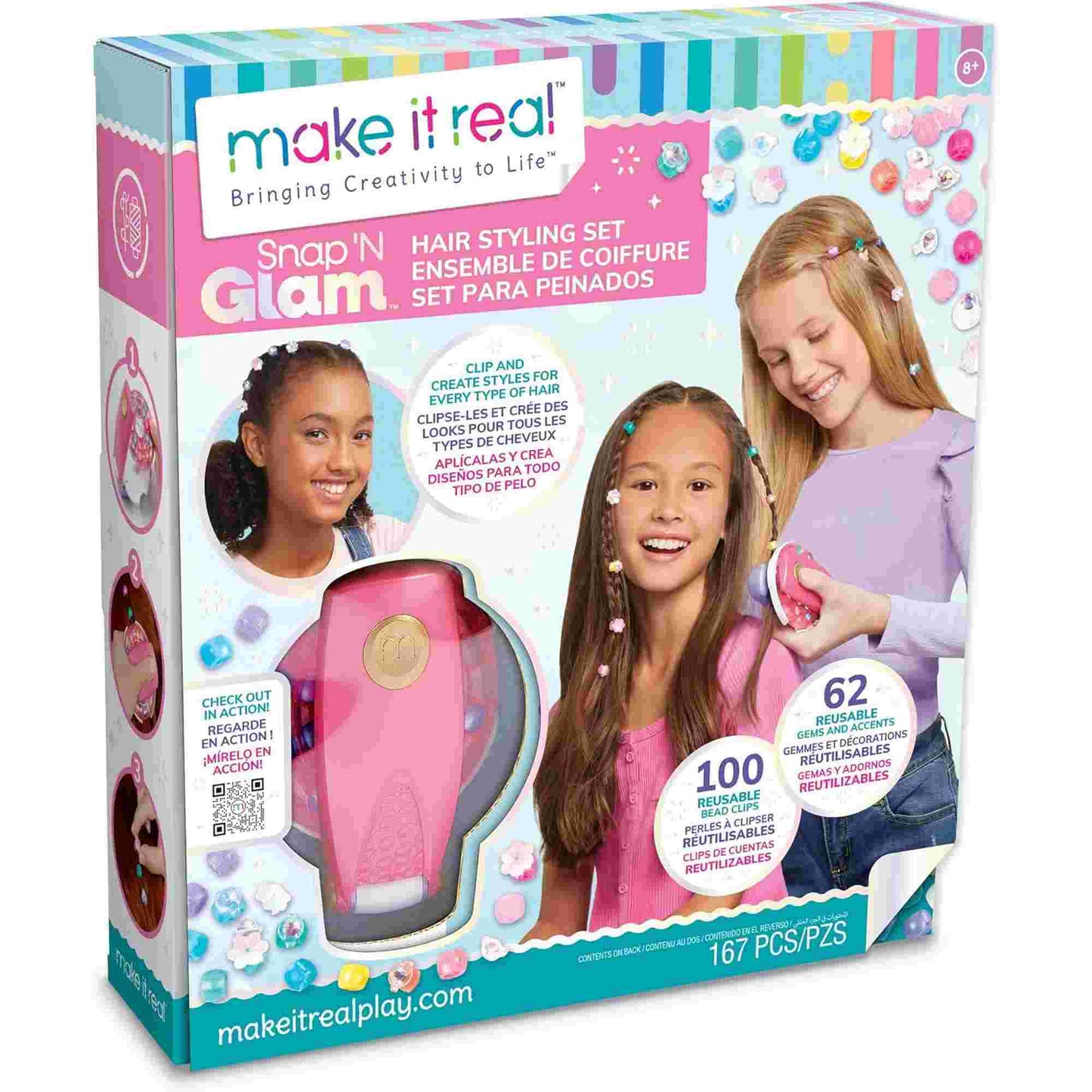 Make it Real | Snap N' Glam Hair Styling Kit Craft Set