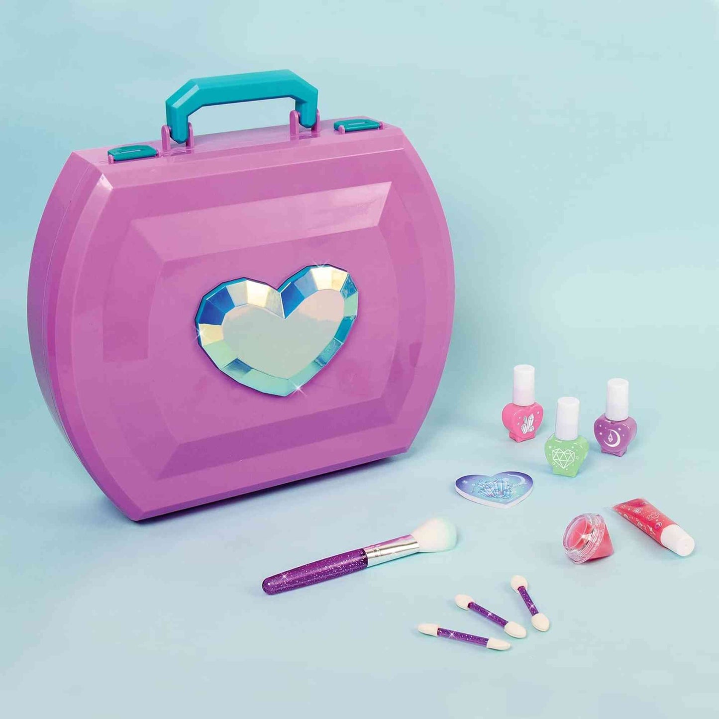 Make it Real | Light Up Makeup Set with Vanity Mirror Folding Storage Box