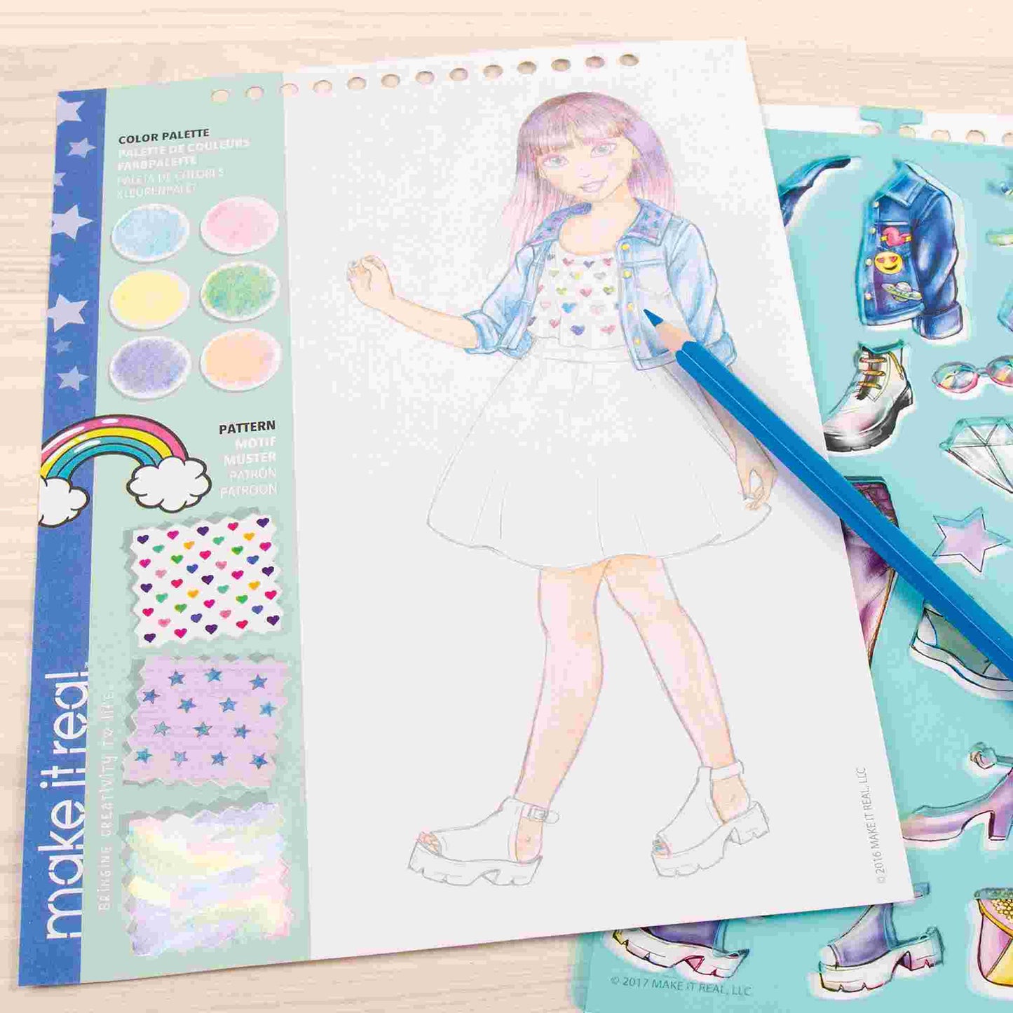 Make it Real | Fashion Design Sketchbook: Digital Dream