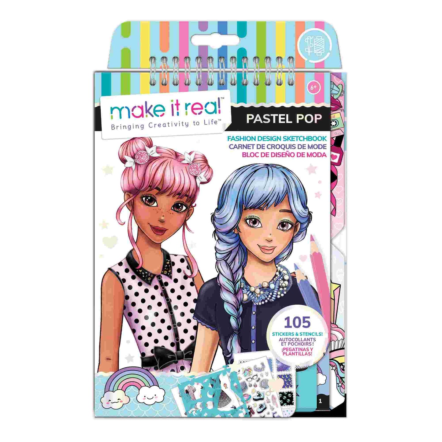 Make it Real | Fashion Design Sketchbook: Pastel Pop!