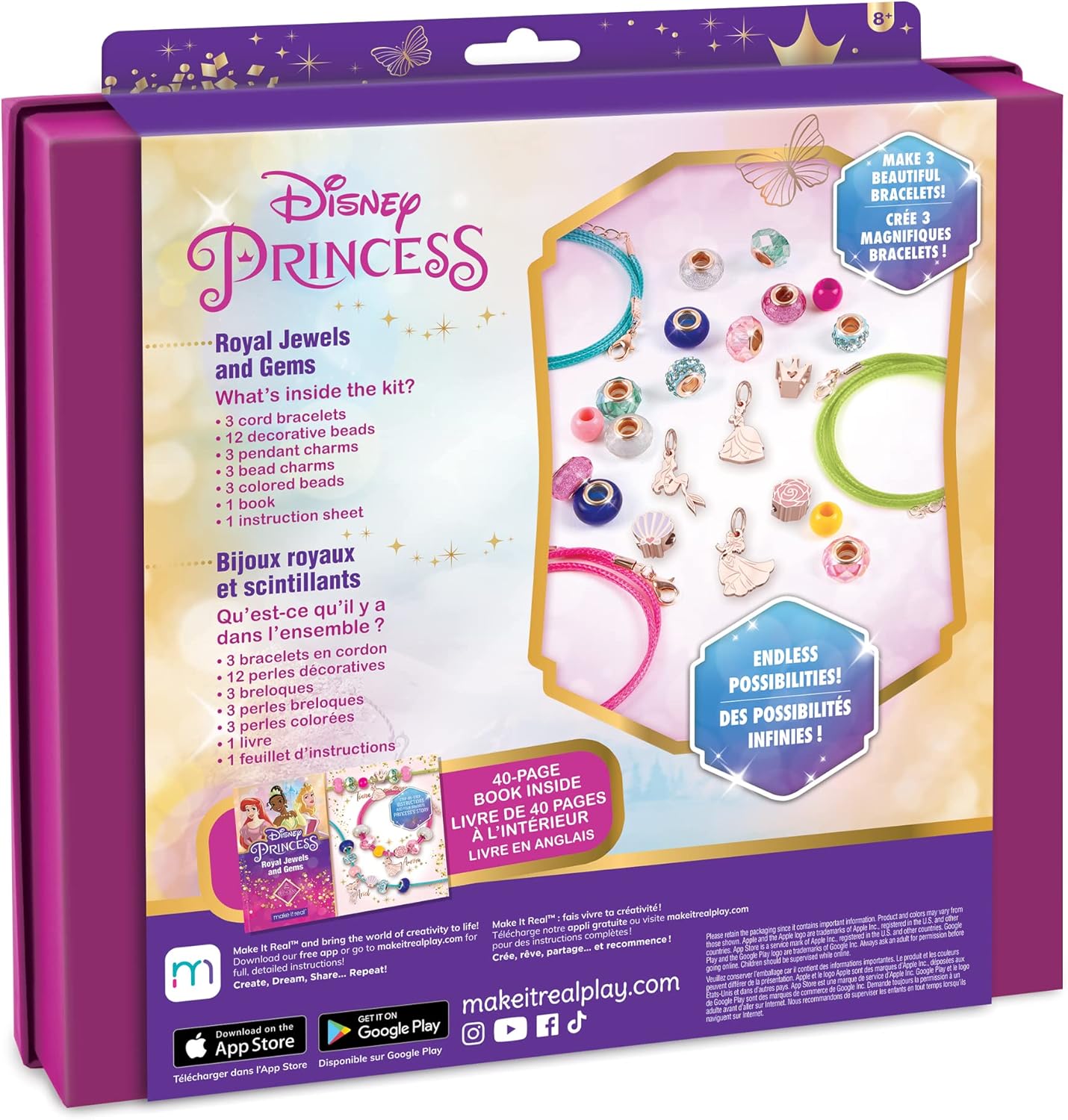 Make it Real | Disney Princess Bracelet Making Kit Craft Set