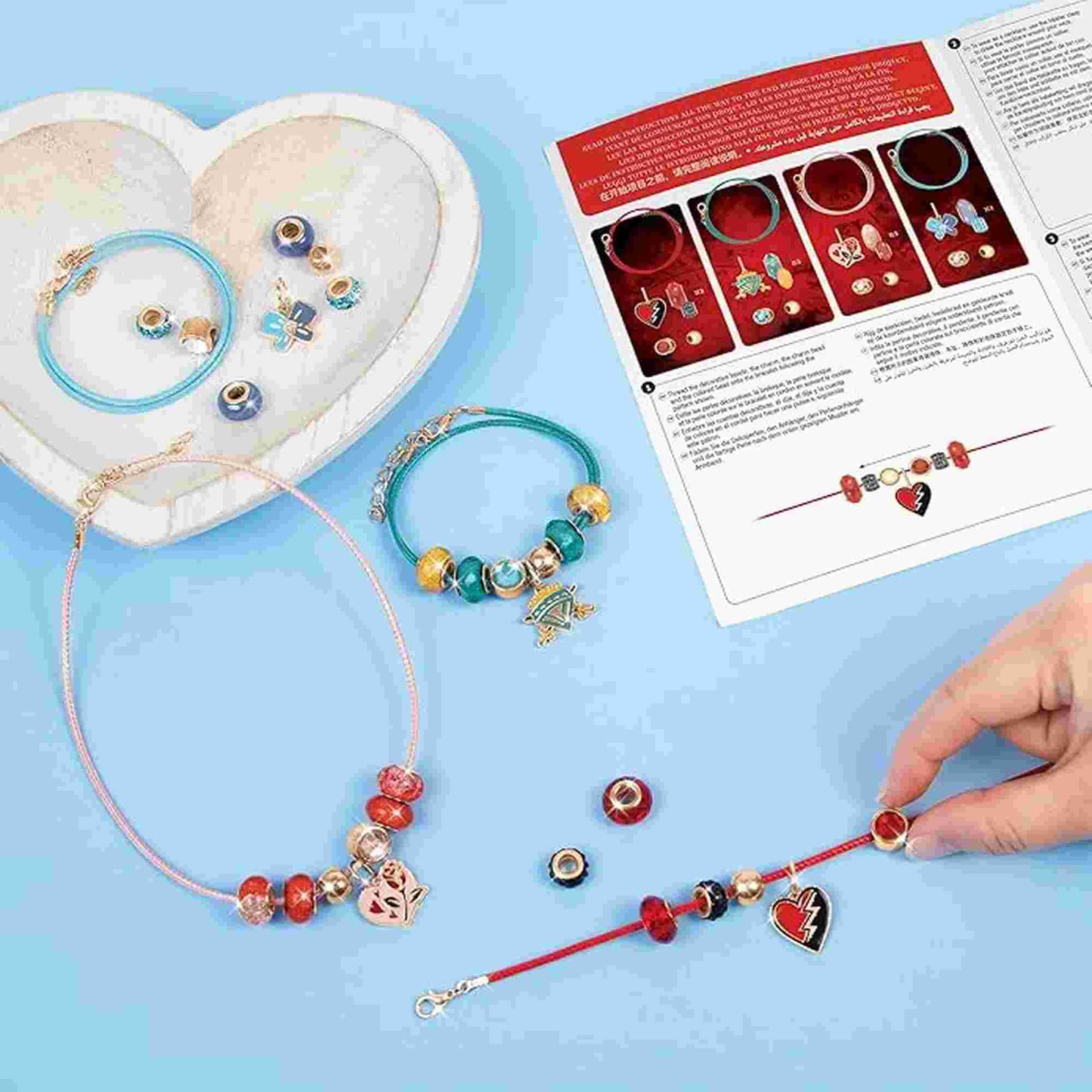 Make it Real | Disney Descendants 4 Rise of Red Queen of Charms DIY Bracelet Craft Set